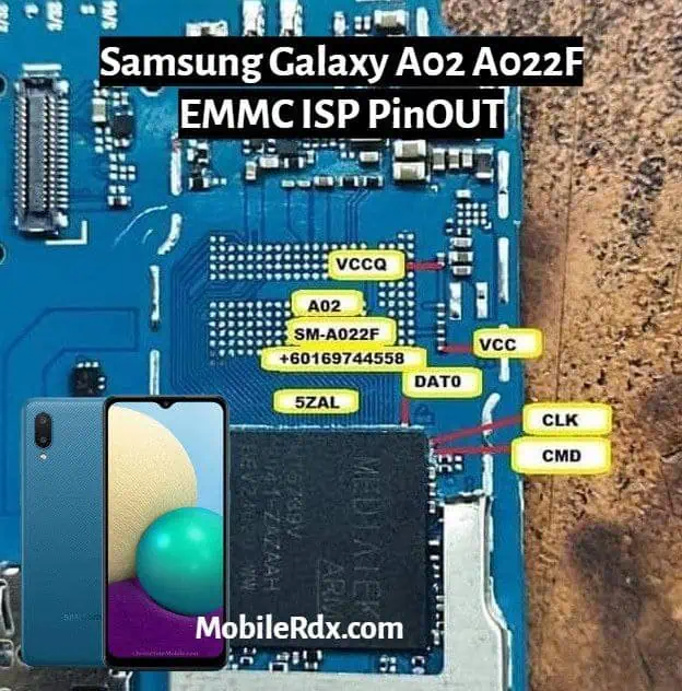 A022M EMMC ISP PINOUT