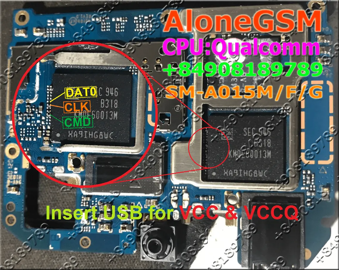 A015M EMMC ISP PINOUT