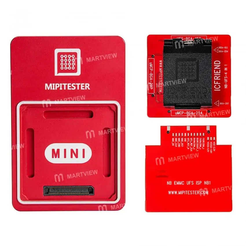 Mipitester para reprogramar memorias emmc o ufs a alta velocidad