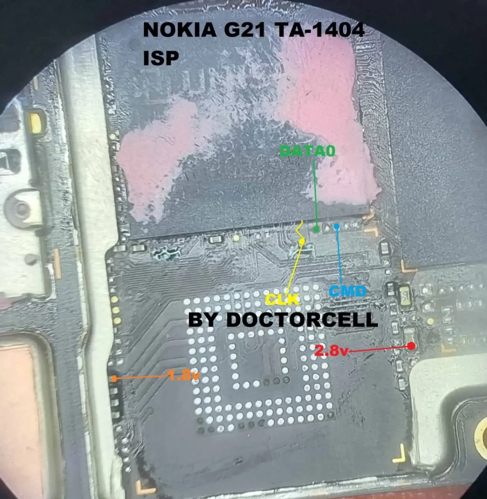 Nokia G21 isp emmc