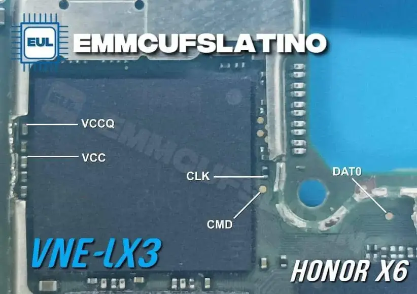 vne lx3 isp emmc