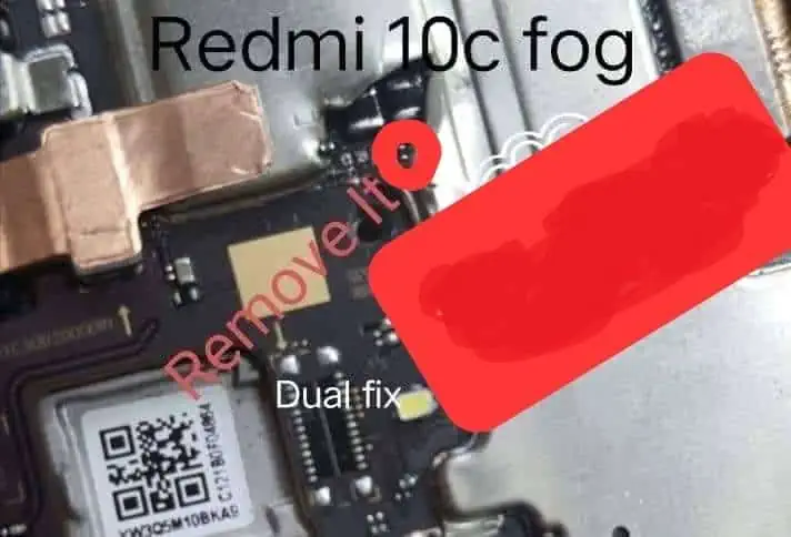 Redmi 10c fog remover Rsa resistencia