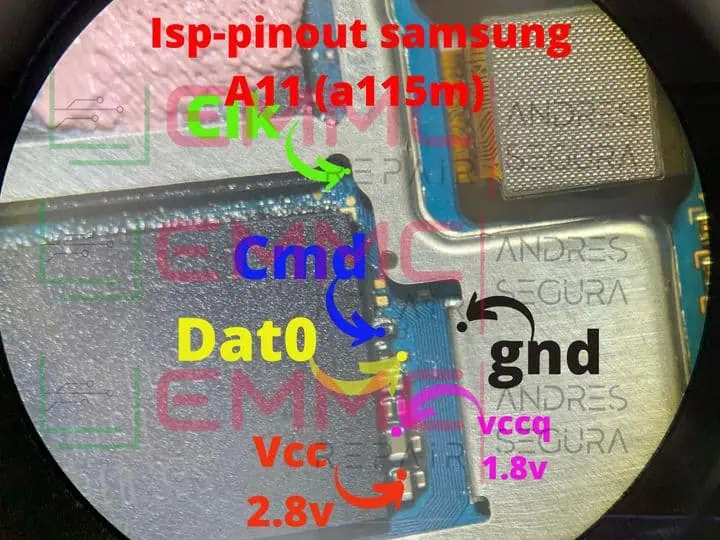 A115m pinout isp