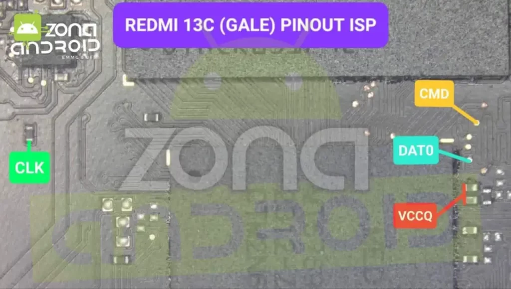 REDMI 13CCGALE PINOUT ISP 1