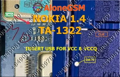 Nokia ta1322 isp pinout