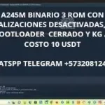 A245M BINARIO 3 FIRMWARE KG BYPASS CON LAS ACTUALIZACIONES DESACTIVADAS