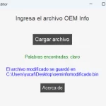 OEMINFO PATCH EDITOR PARA HUAAWEY